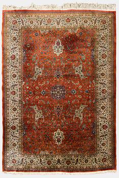 Carpet, Tabriz, old, c. 440 x 280 cm.
