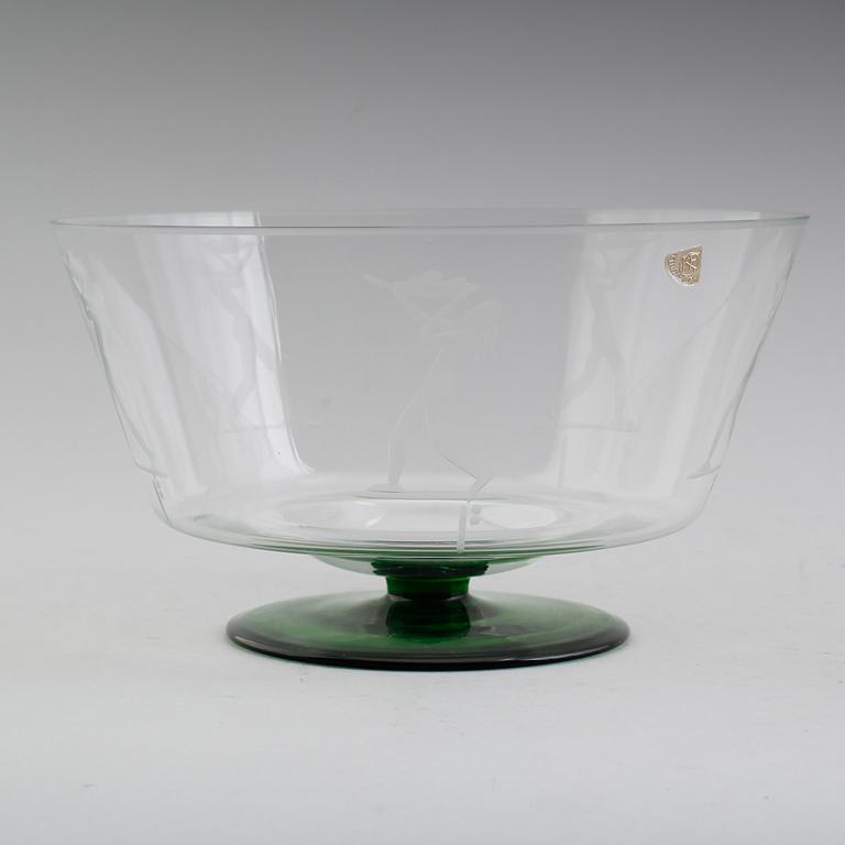 SKÅL, glas, art déco, Målerås, 1900-talets första hälft.