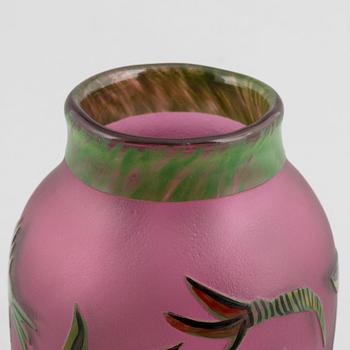 Ulrica Hydman-Vallien, a unique 'jewel glass' vase, Kosta Boda, Sweden.