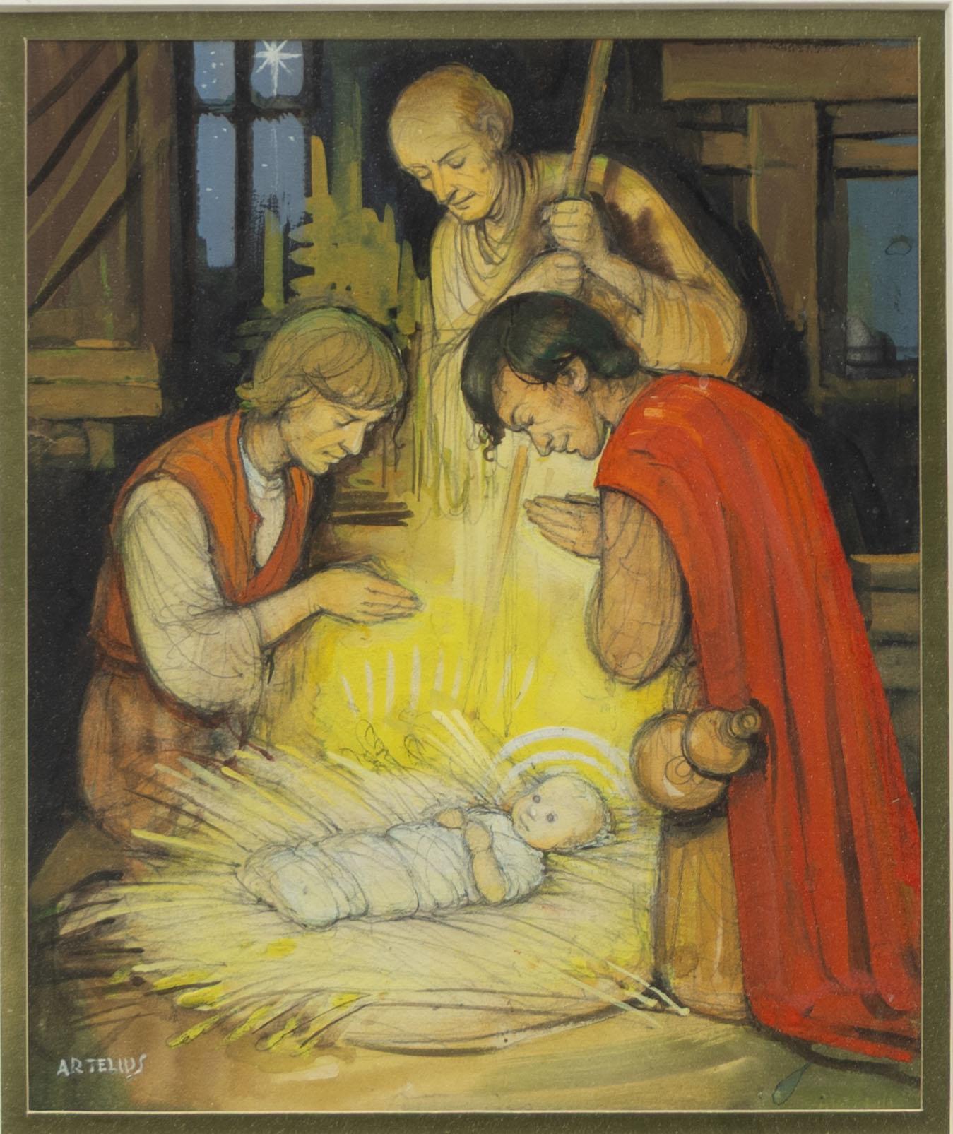 Helge Artelius, The Adoration of the Shepherds.