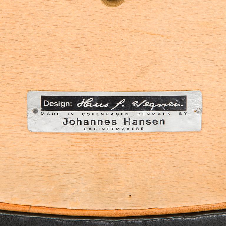 Hans J. Wegner, six mid-20th century 'PP701' armchairs for Johannes  Hansen Denmark.