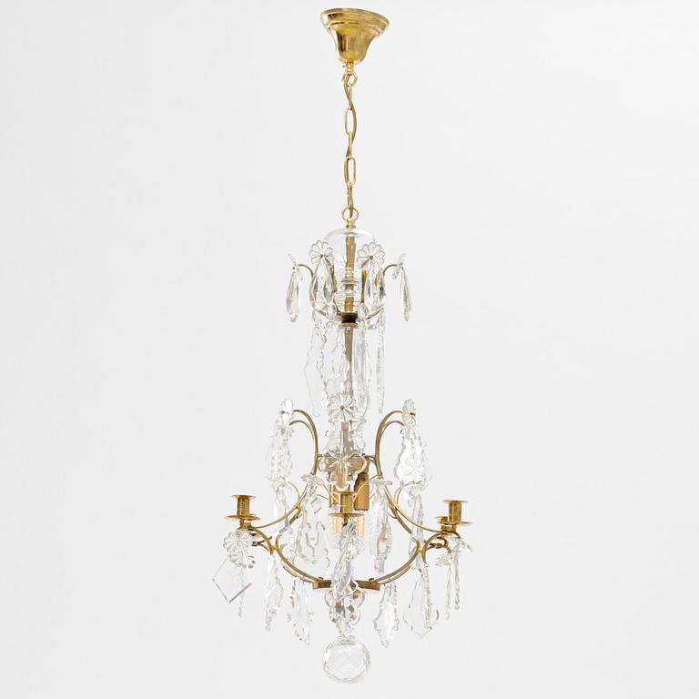 A Rococo style chandelier, mid/second half of the 20th century.