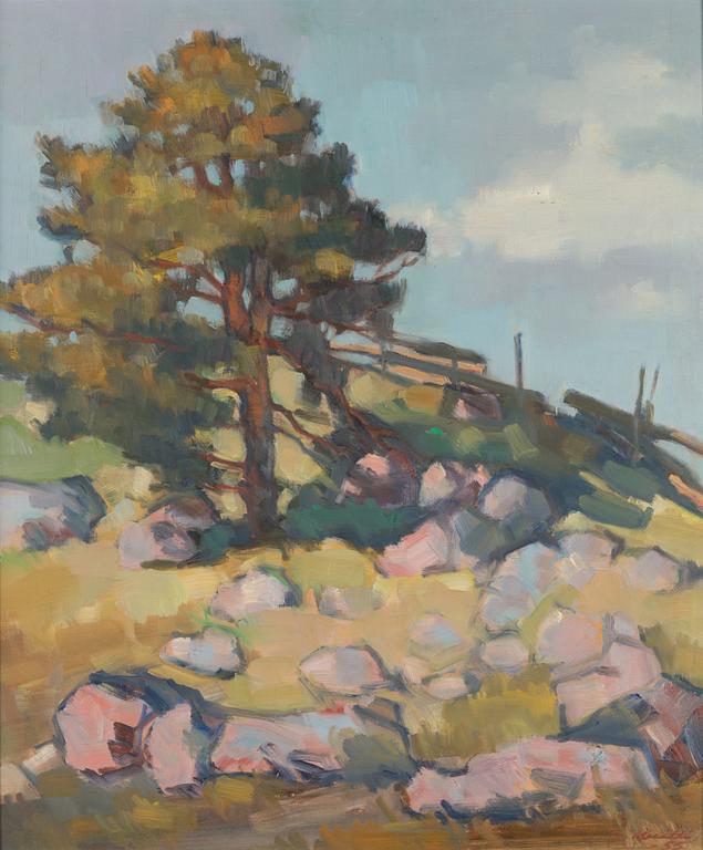Ilmari Huitti, oil on board, signed and dated -55.