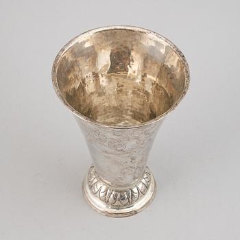 A Swedish early 19th century silver beaker, mark of Sven Dahlstrom, Gavle (1778-1804).