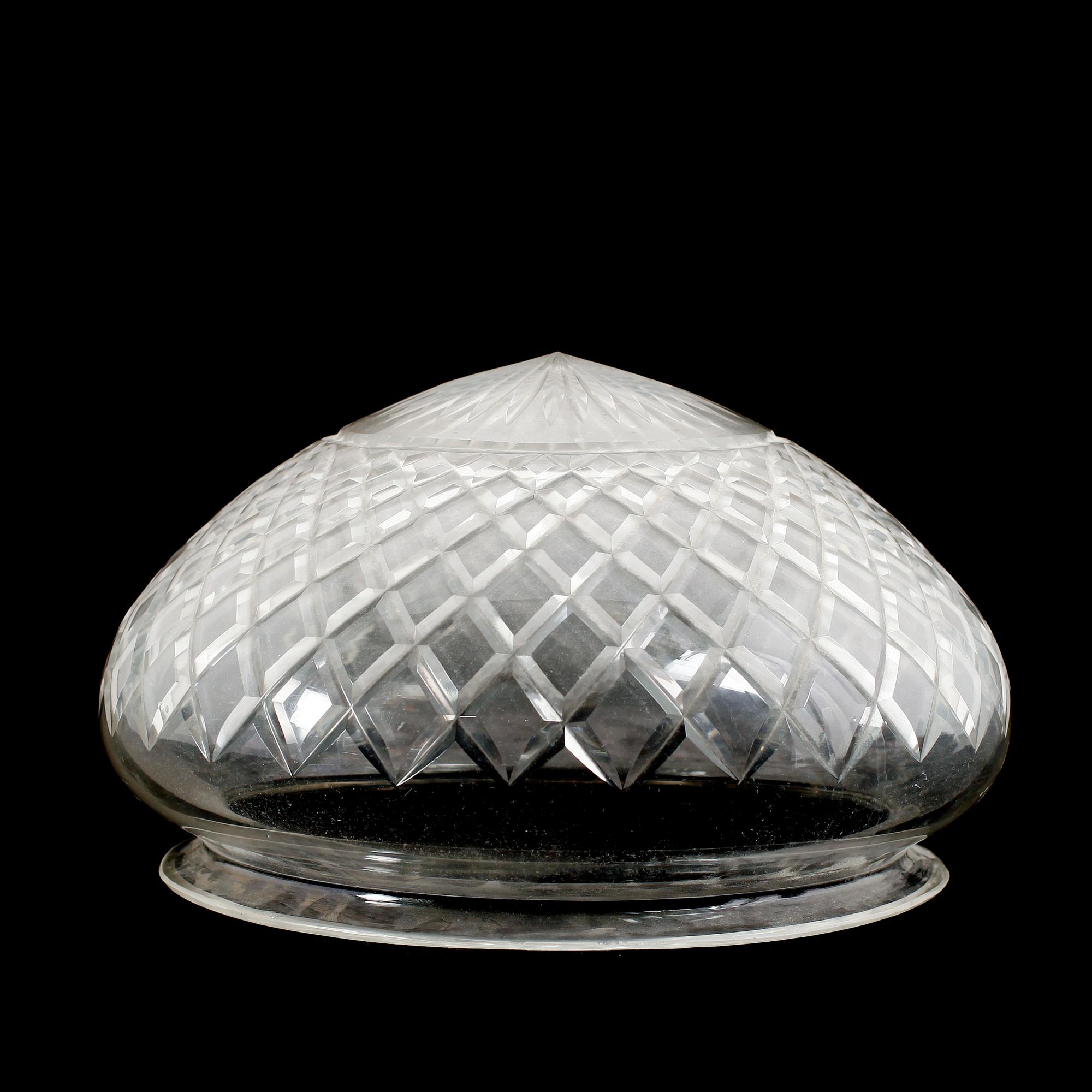 LAMPKUPA, glas, 1900-talets första hälft.