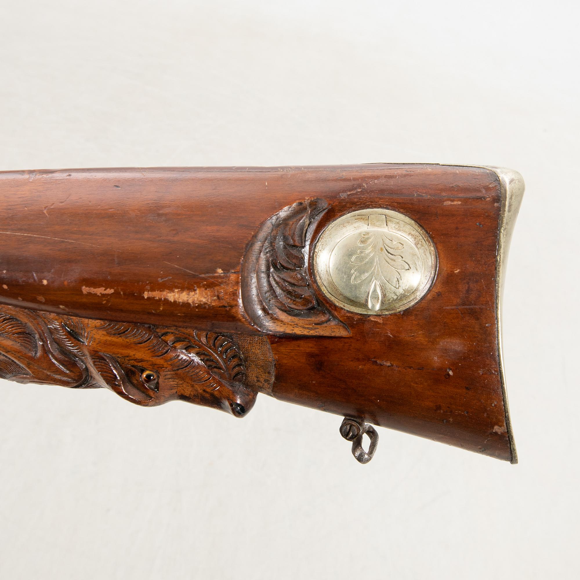 Hagelgevär slaglås, Damas Fin, Belgien, 1800-talets mitt / senare del.