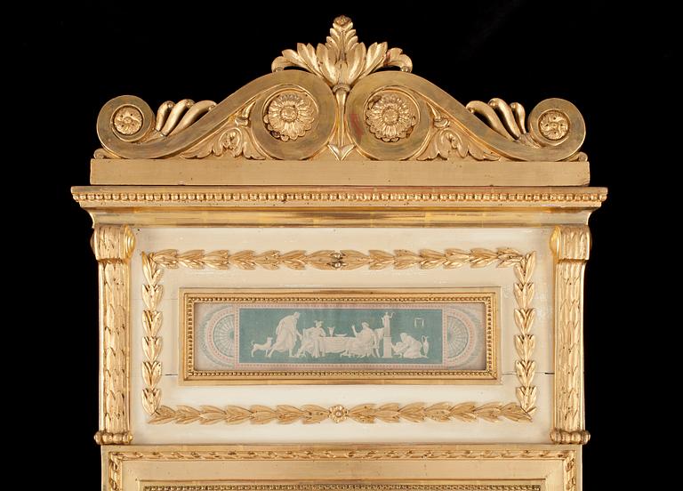 SPEGEL. Sengustavianskt stockholmsarbete i Pehr Ljungs art, 1700-talets slut.