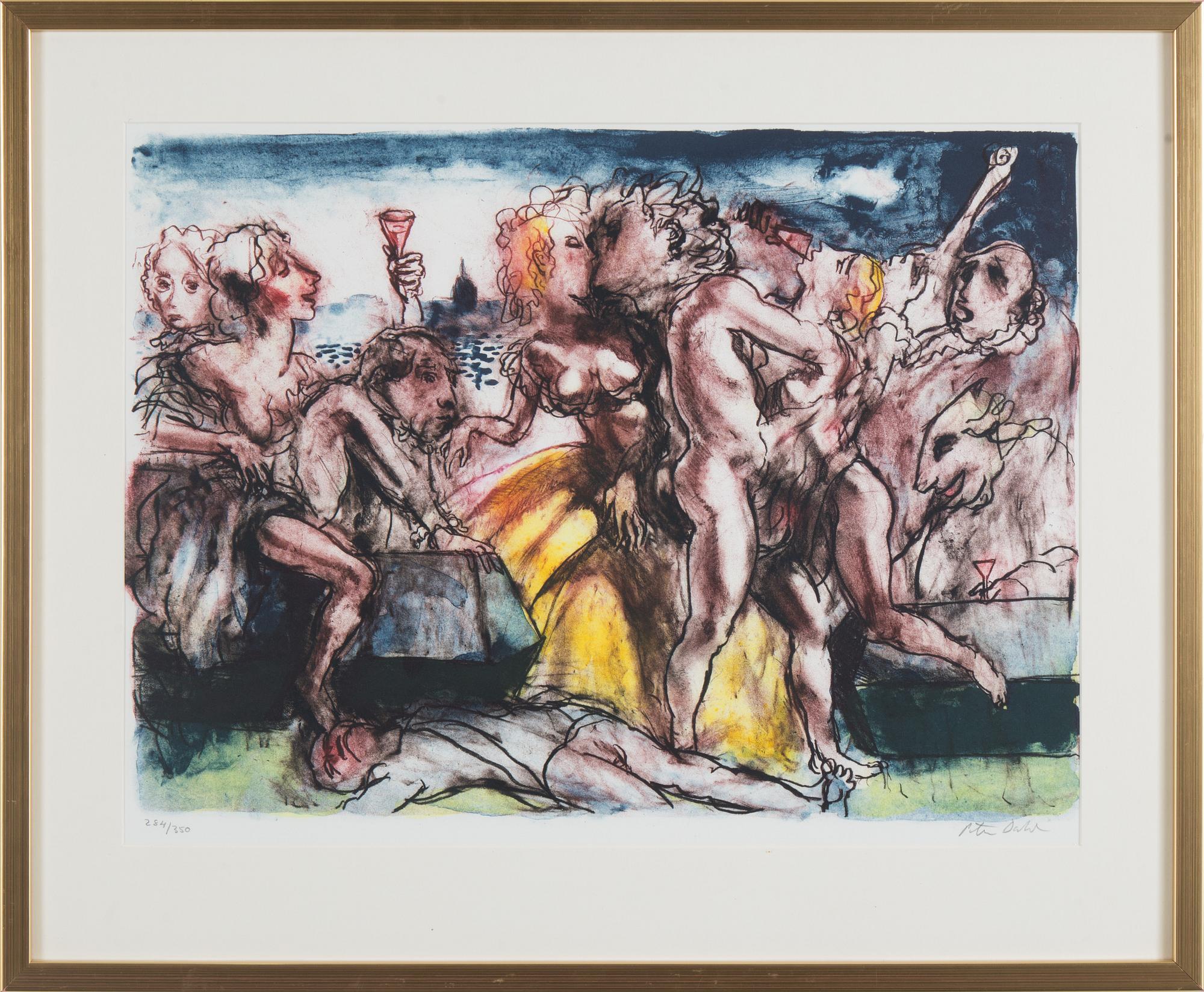 PETER DAHL, lithograph in colors, signed and numbered 284/350.