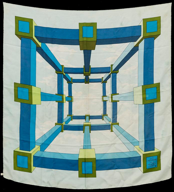 HERMÈS, "Perspective", scarf.