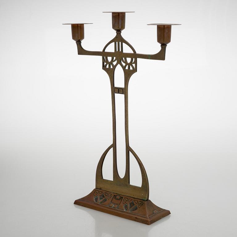 Candelabrum, WMF (Württembergische Metallwarenfabrik), early 20th century.