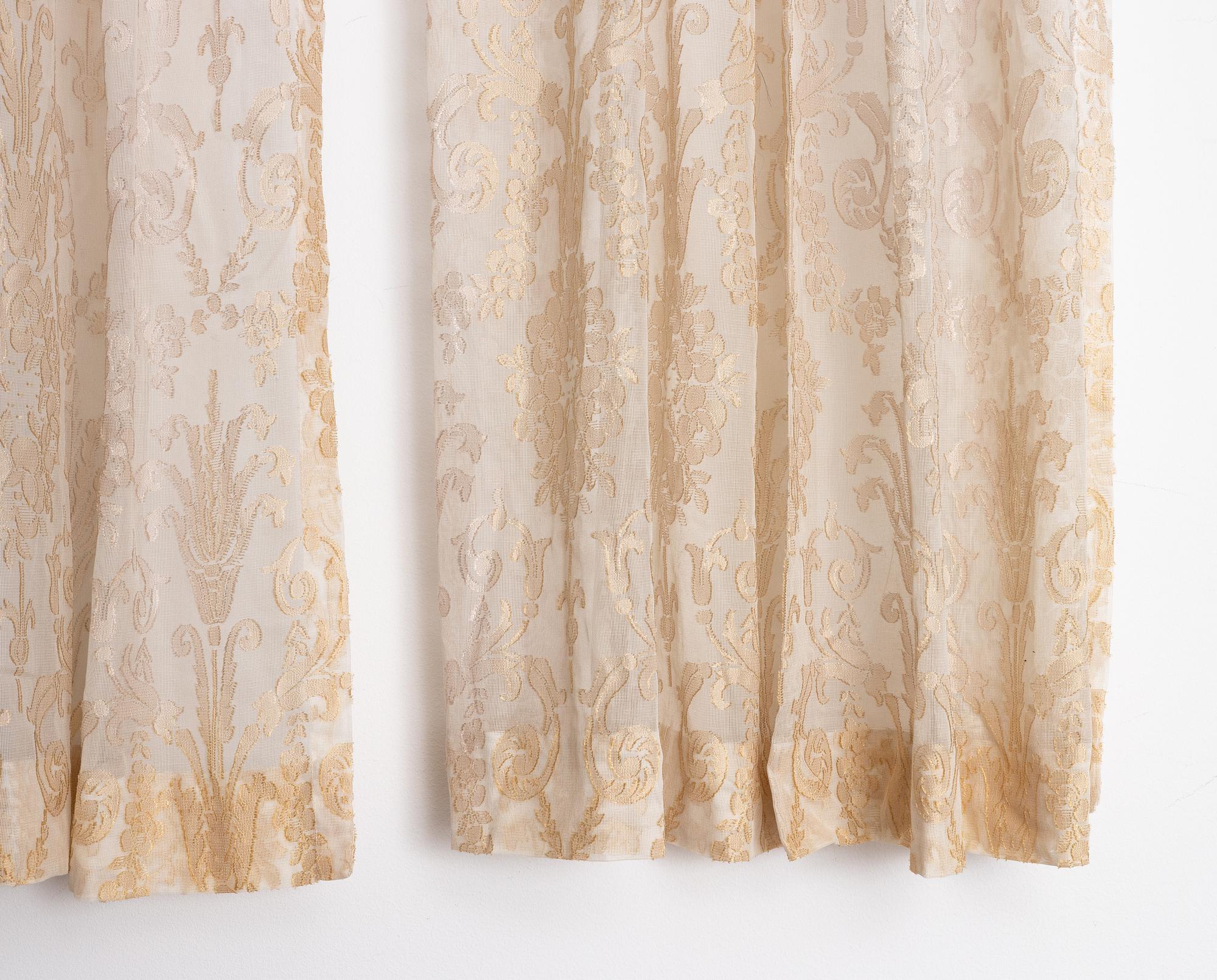 Skira gardiner, fyra stycken, bomull.