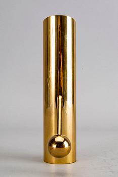 A Pierre Forssell brass candle stick for Skultuna.