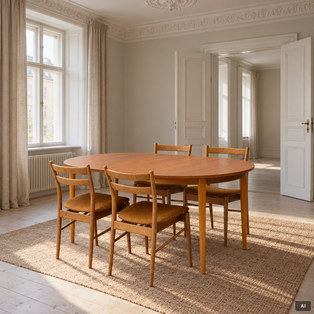 IKEA, A five-piece dining suite, 1950s/60s.