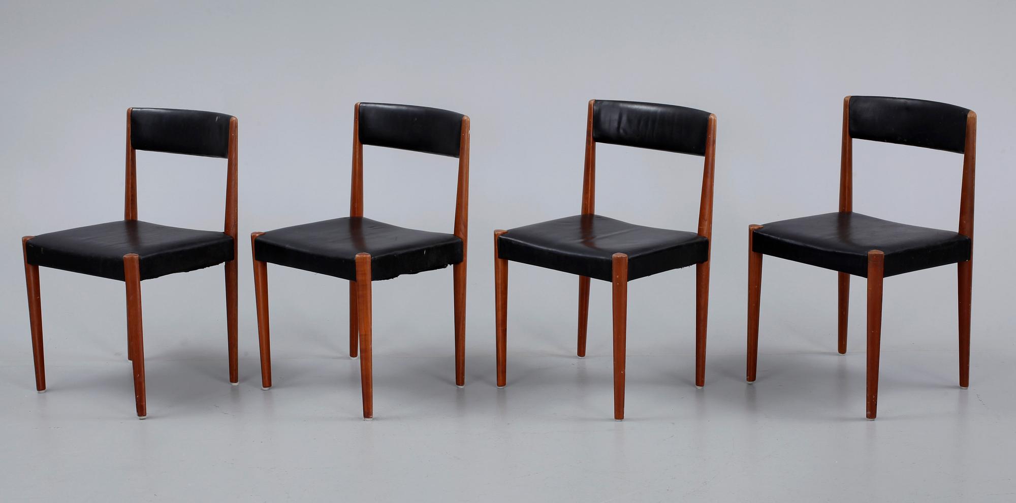 STOLAR, 4 st, Aage Schmidt Christensen, Fritz Hansen, Danmark, 1900-talets andra hälft.