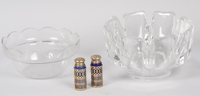 PARTI NYSILVER och GLAS, 6 delar, 1900-tal.