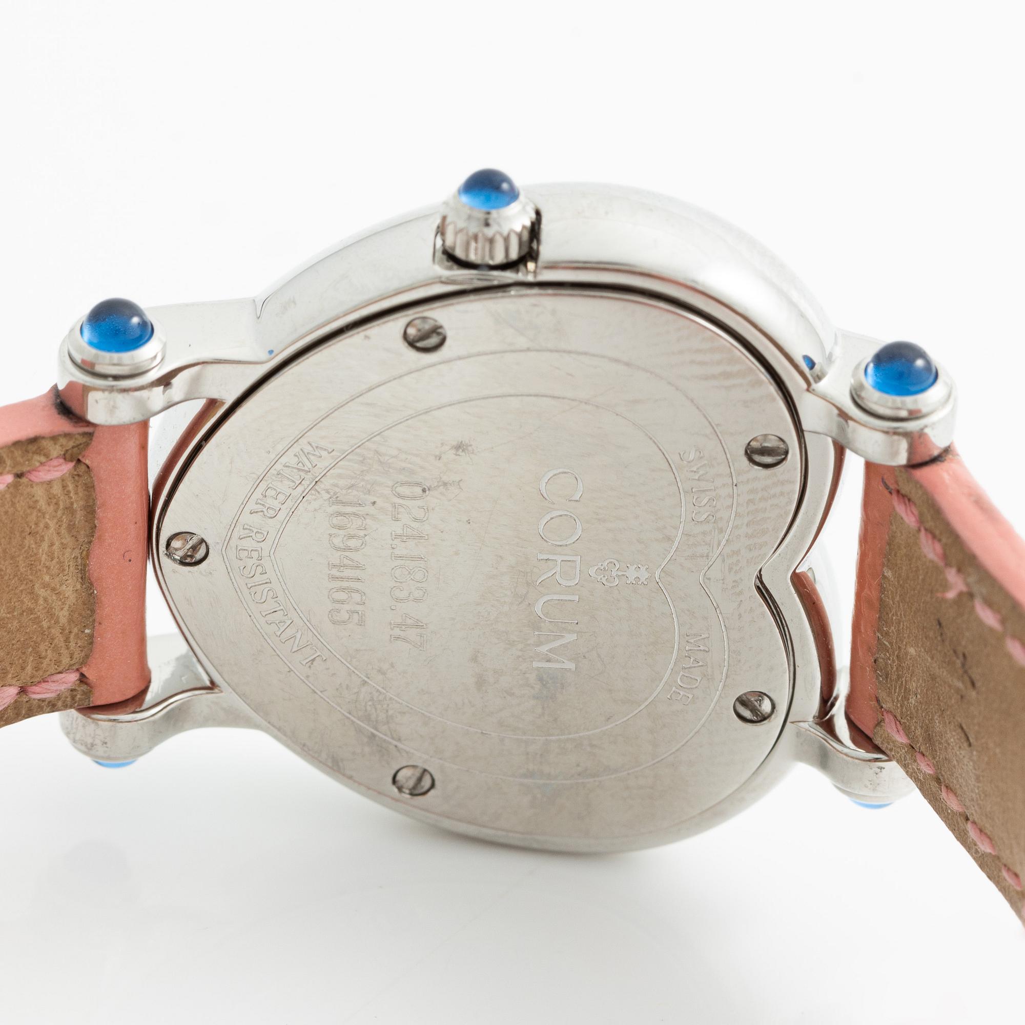 Corum, "Heart Beat", "MOP dial", armbandsur, 30 mm.