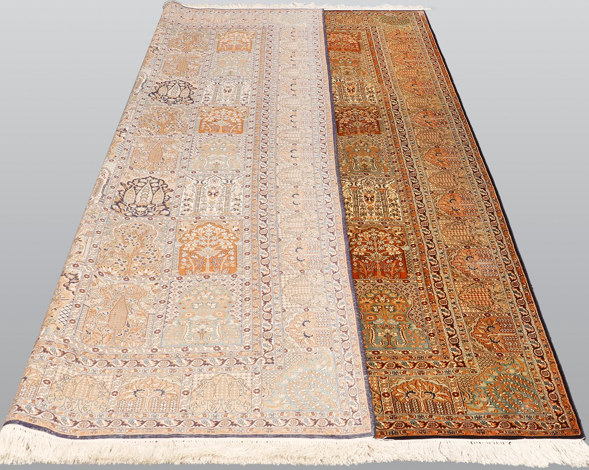 A carpet, Silk Kashmir, sk 24X24 297 x 186 cm.