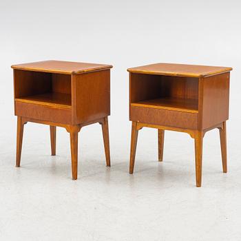 A pair of bedside tables, 1950s/60s.