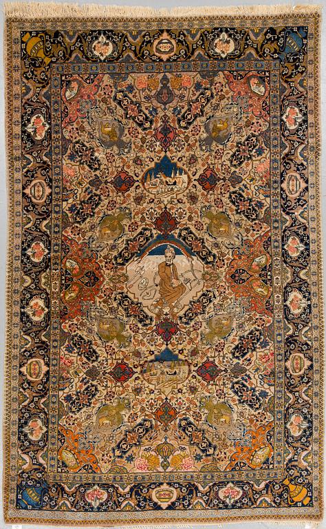 A CARPET, semi-antique Tabriz, ca 260 x 167 cm.