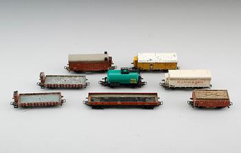 MODELLTÅGSVAGNAR, 23 st, Märklin, Tyskland.
