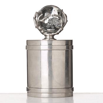 Estrid Ericson, probably, a pewter box for Svenskt Tenn, Stockholm 1976.