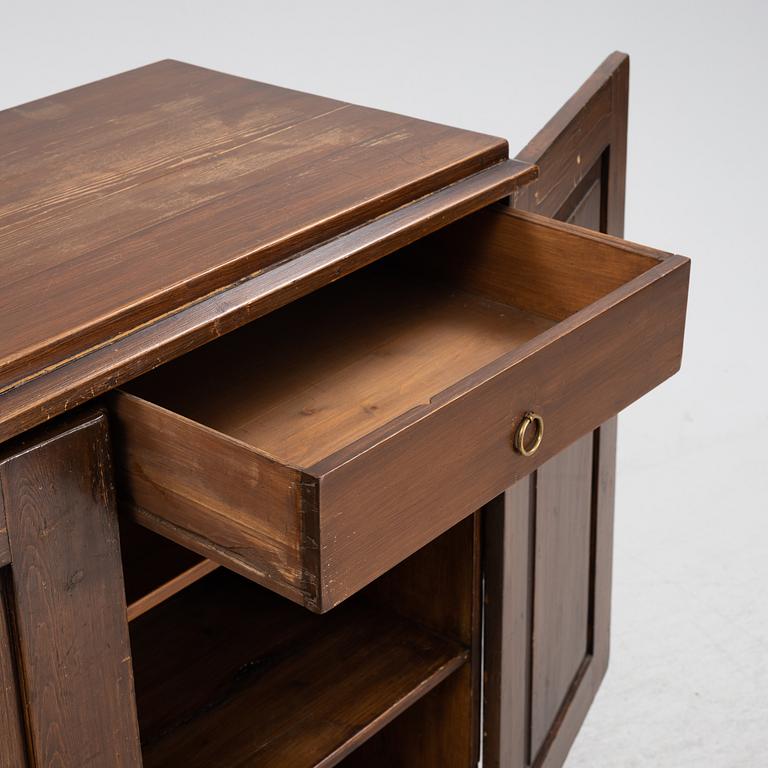 A Gustavian style cupboard, 19th Century.