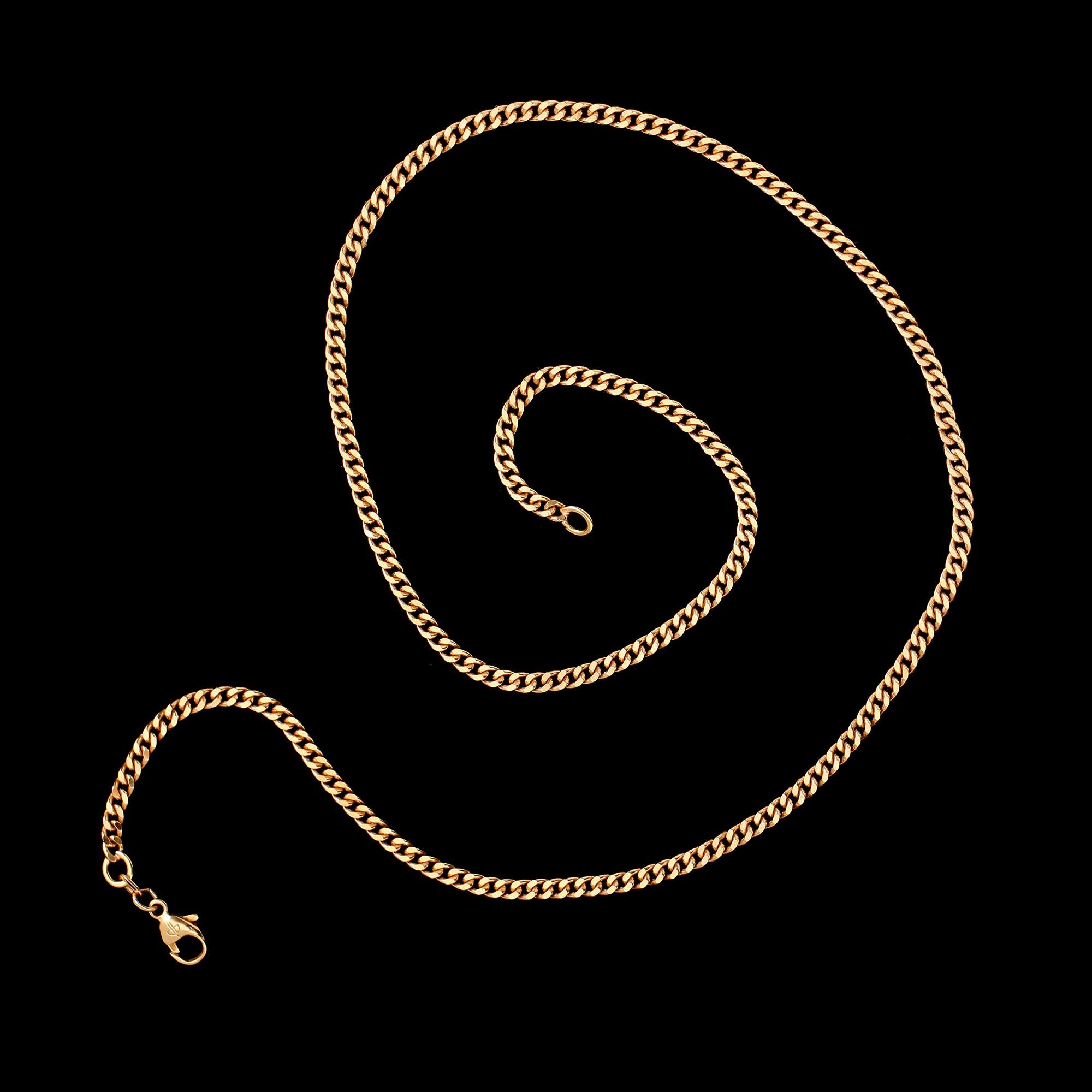 COLLIER, 18 k guld.  Vikt ca 19 g.