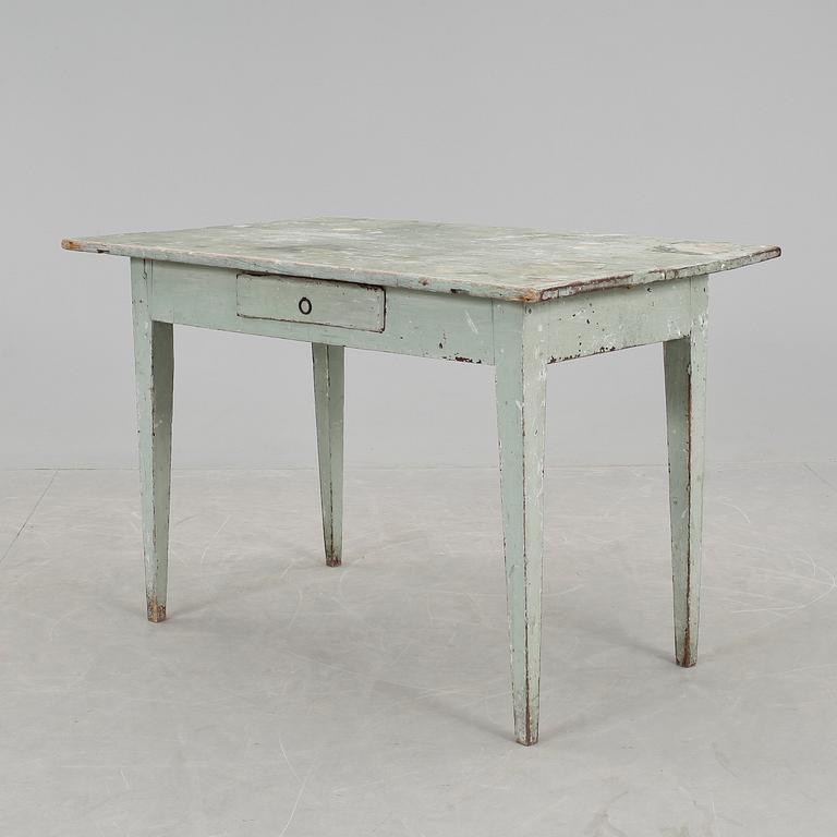 BORD, 1800-tal. låda i sarg.