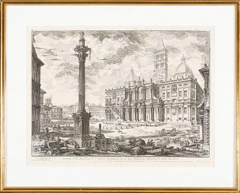 GIOVANNI BATTISTA PIRANESI, etching, possibly later print.