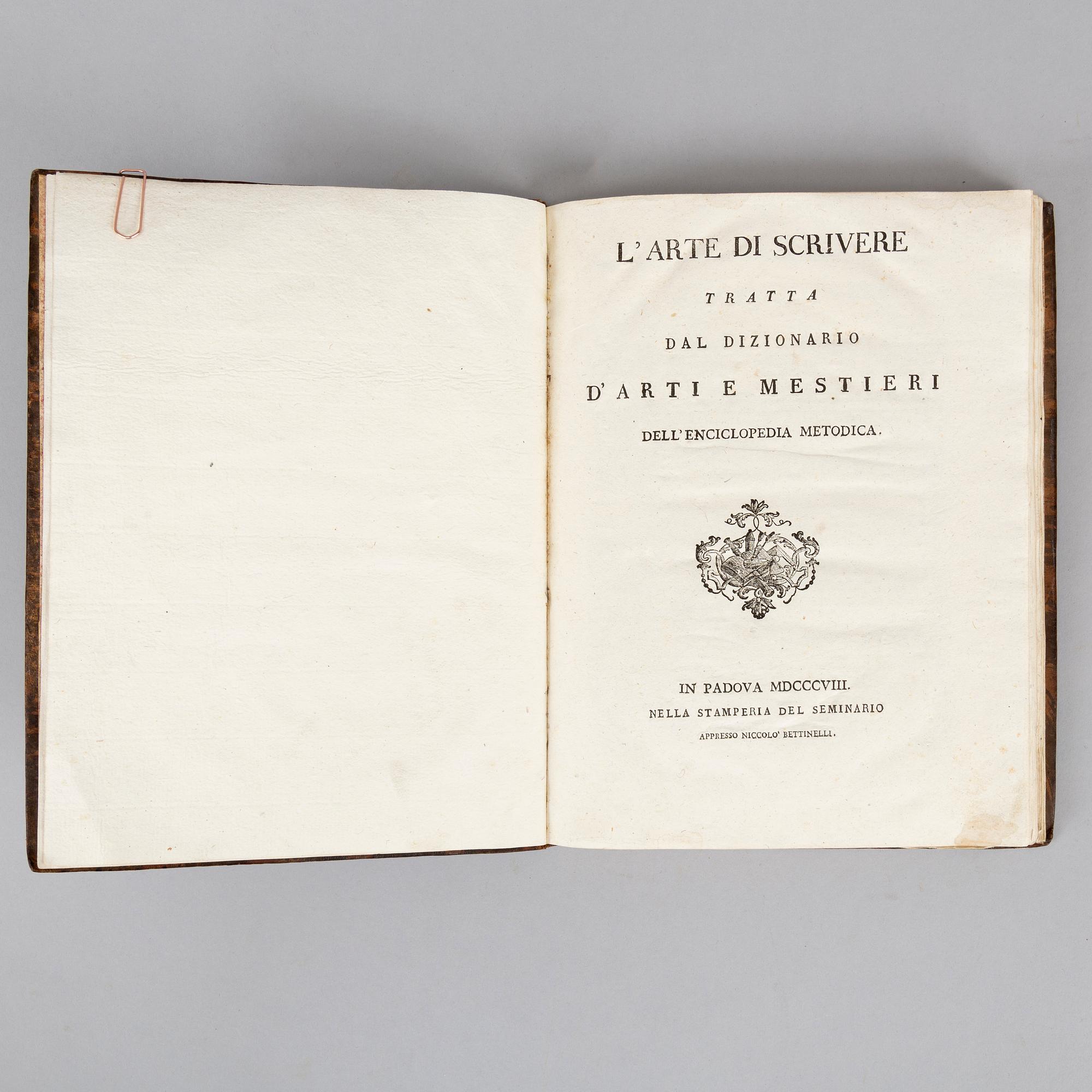 On Calligraphy / the Art of Writing, with 15 engraved plates.