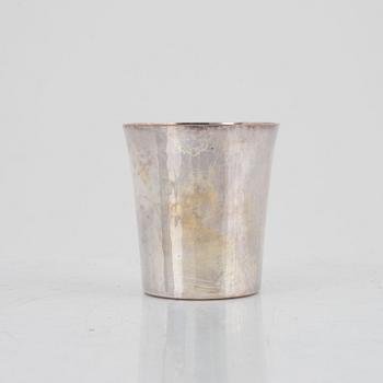 Supkoppar, 8 st, silver, Mema Guld & Silver, Lidköping 1973.