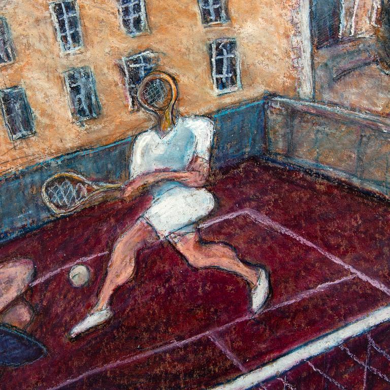 Jussi Taipaleenmäki, a signed oil on board.