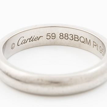 Cartier, ring, wedding band, platinum.