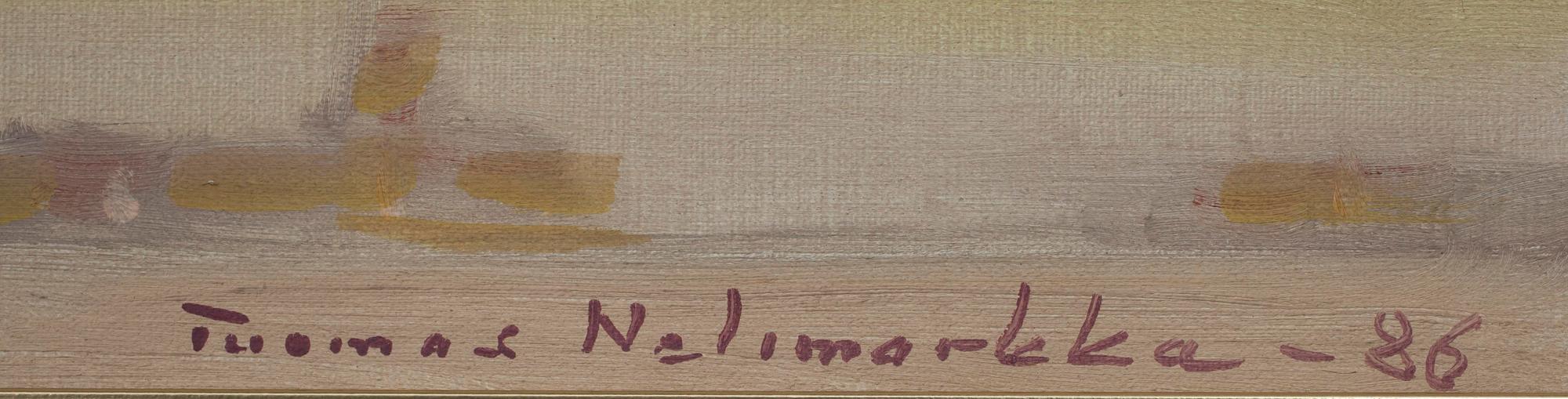 TUOMAS NELIMARKKA (FINLAND), olja på duk, sign. och dat. -86.