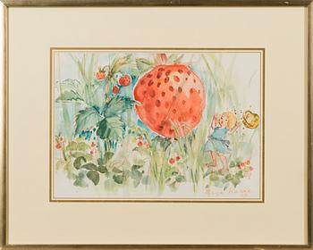 MAIJA KARMA, vesiväri, signeerattu ja päivätty -82.