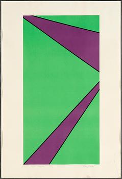 Olle Baertling · OLLE BAERTLING, litografi, signerad, daterad 1970-74 samt numrerad 20/100