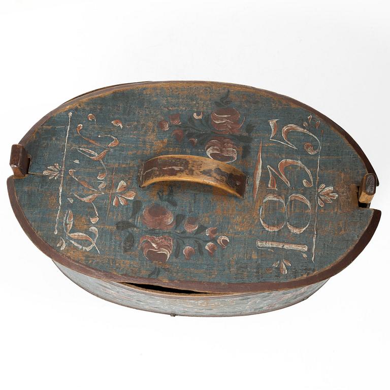 Svepask, allmoge, daterad 1835.