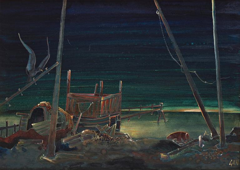 "Övergiven strand".