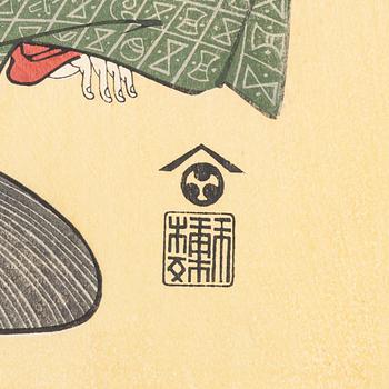 Six woodblock prints from a publication by "Tokyo Bijutsu Kankokai" (Tokyo Art Publishing Association" early 1900s.