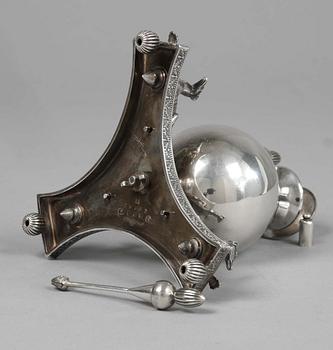 OLJELAMPA, Pläter. Elkington, 1800-talets mitt.