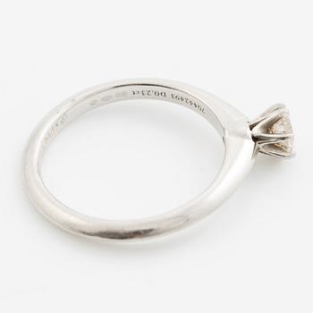 Tiffany & Co, ring, platinum with brilliant-cut diamond 0.23 ct.