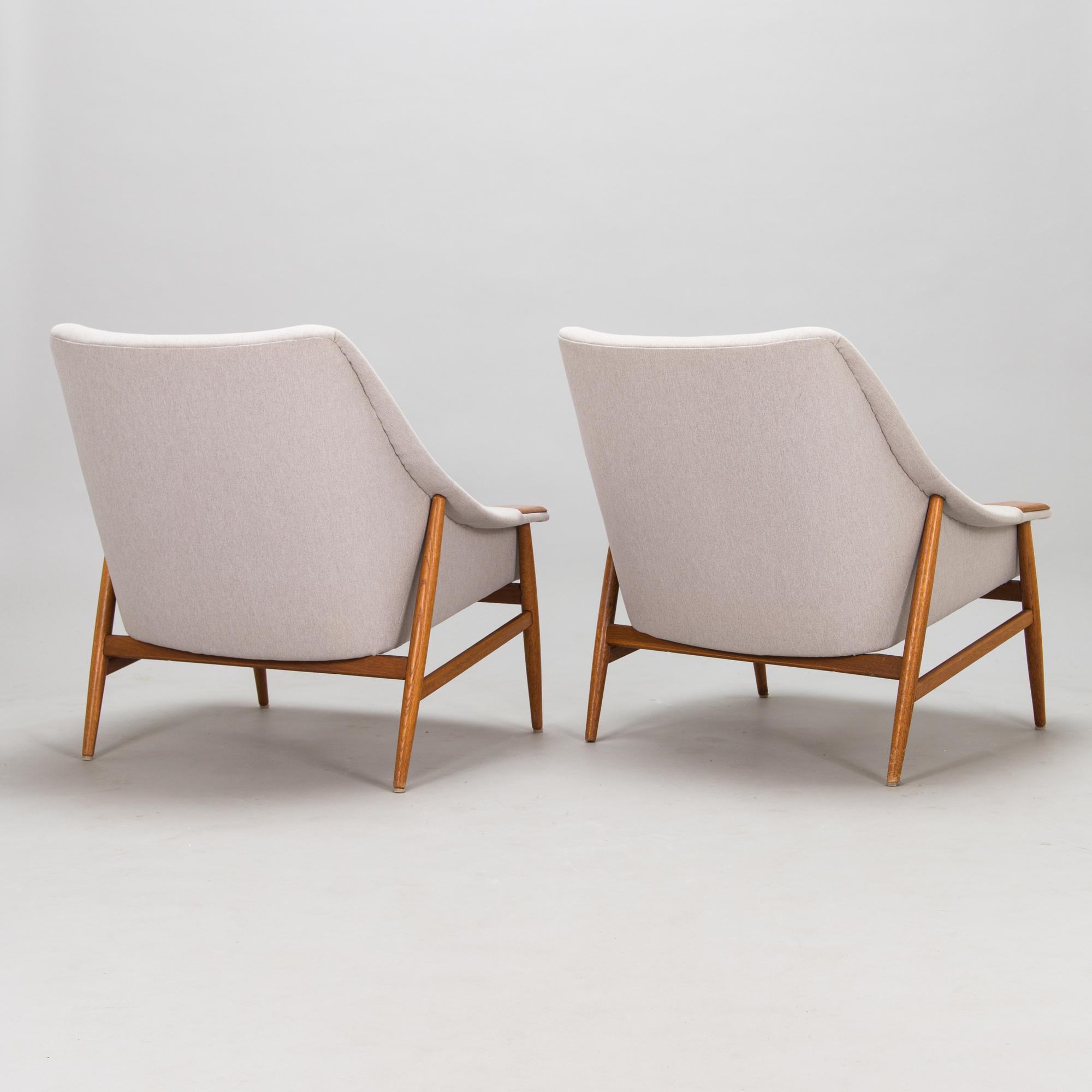A pair of 1960s. "Grace 61" armchairs for Ikea.