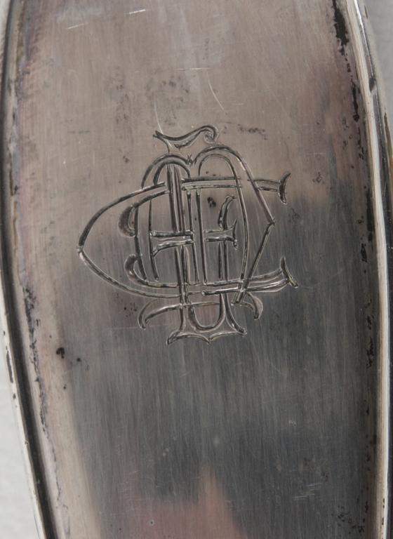 SOPPSLEV, silver. G.A.B 1913(otydlig stämpel), modell "Svensk spets".