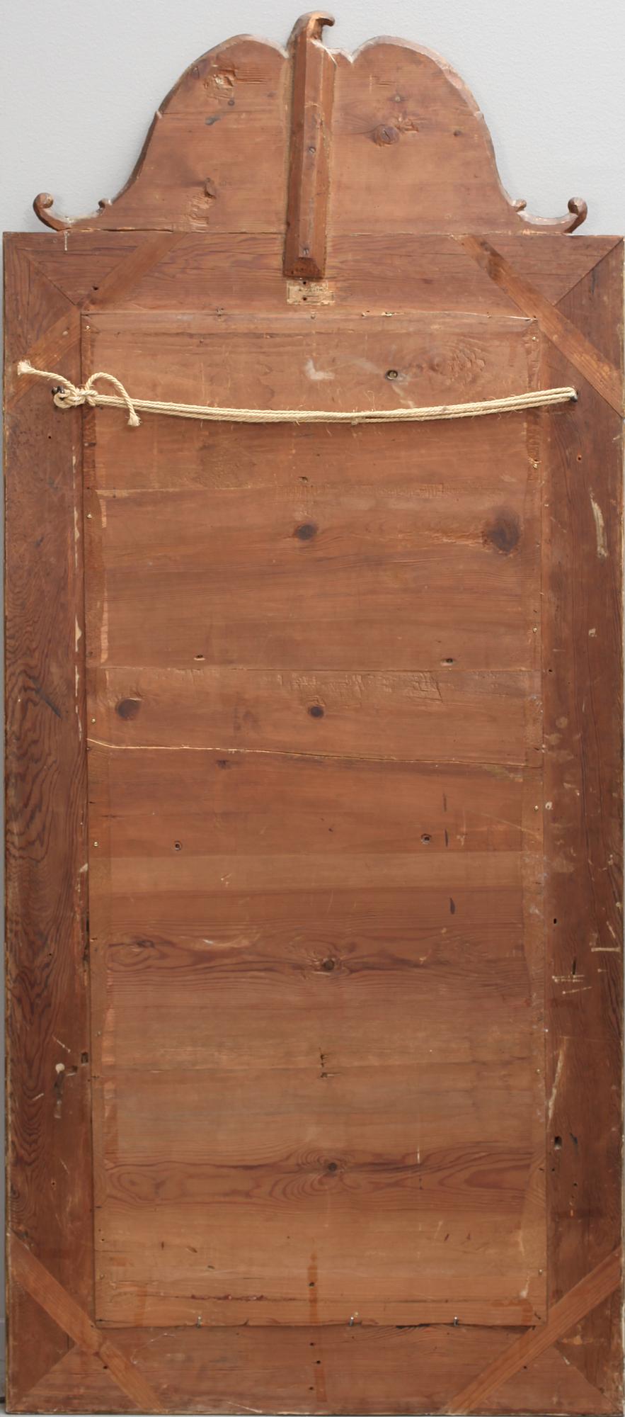 SPEGEL, nyrokoko, etikettmärkt E Ohlin, Wadstena, 1800-talets andra hälft.