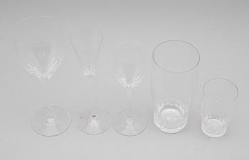 GLASSERVIS, 70 delar, "Prelude", Nils Landberg, Orrefors.