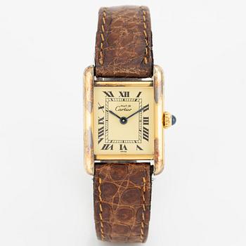 must de Cartier, Tank, armbandsur, 20,5 x 20 (28) mm.