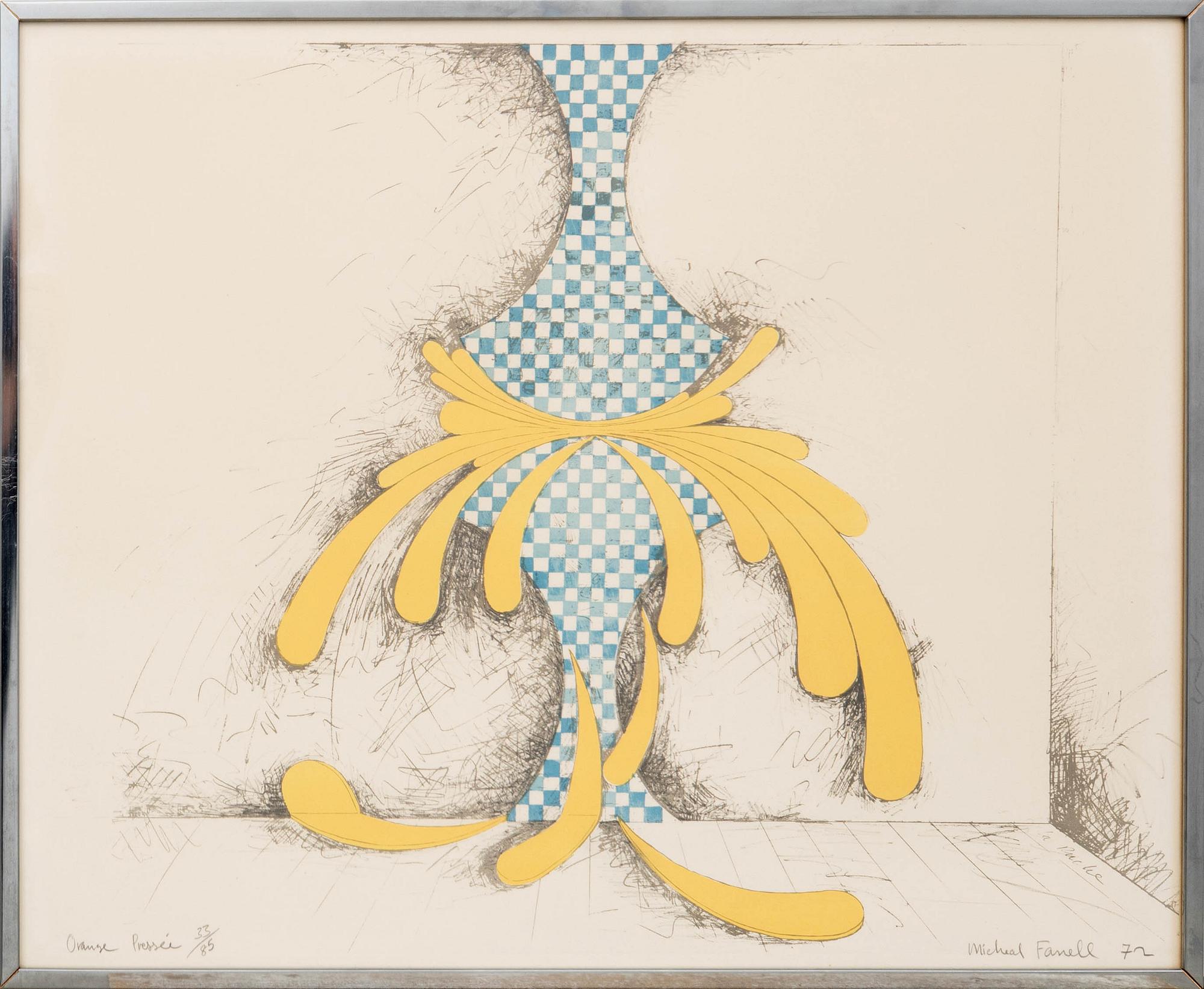 Micheal Farrell, "Orange pressée".