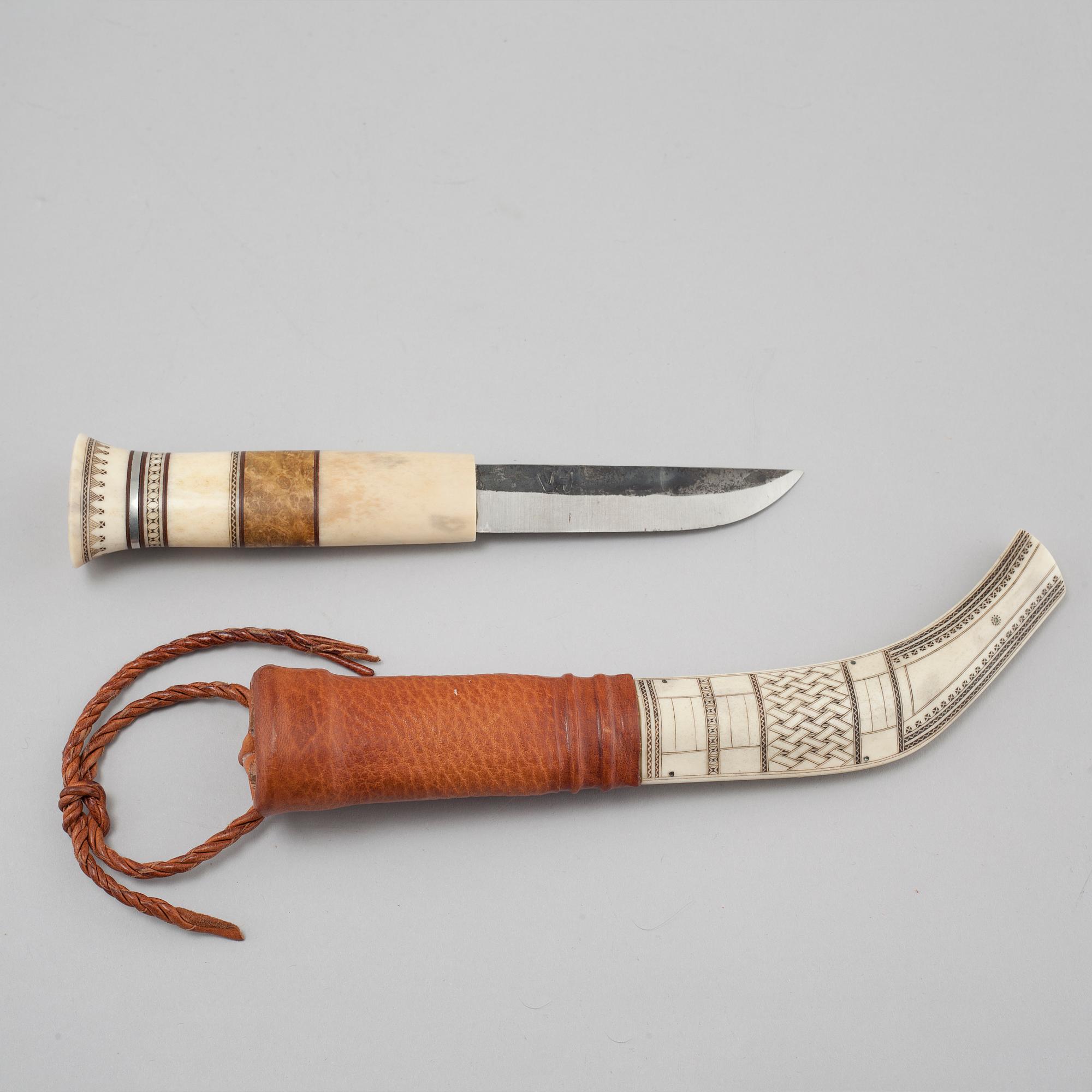 SVANTE LARSSON FRÅN LAPPTRÄSK, kniv, signerad.