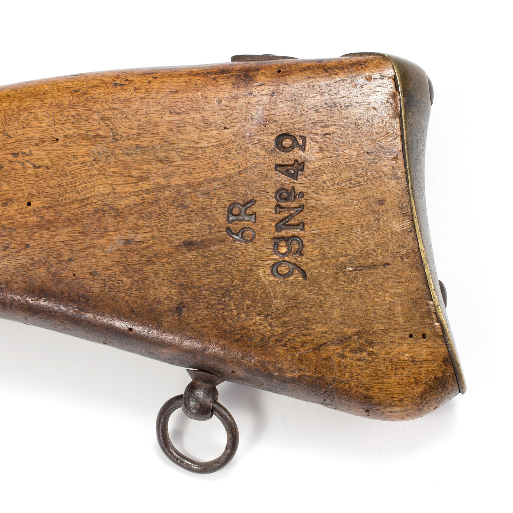 A percussion pistol with loose barrel Sweden m/1850.