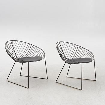 Alberto Lievore, Jeannette Altherr & Manel Molina, lounge chairs, a pair, "Leaf", Arper, Italy.